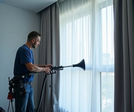 Professional commercial curtain cleaning process equipment Matty Curtain Cleaning jan-juc-vic