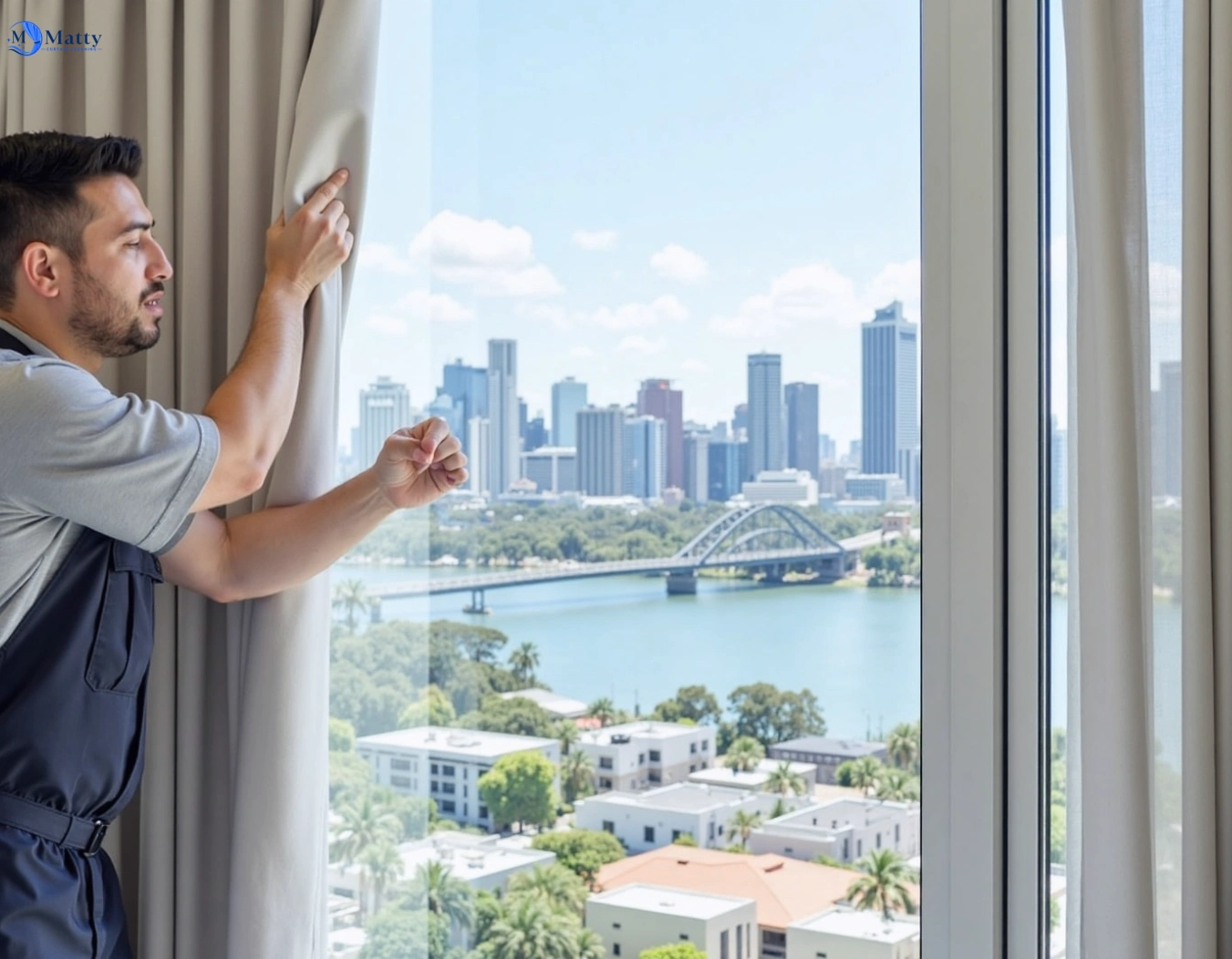 Professional curtain steam cleaning service jan-juc-vic QLD by Matty Curtain Cleaning